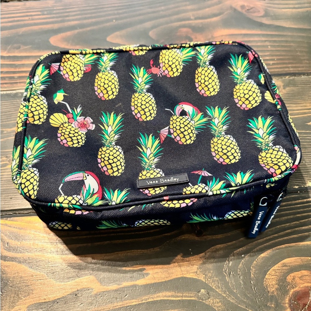 Vera Bradley Pineapple Toucan Party Cosmetic Bag